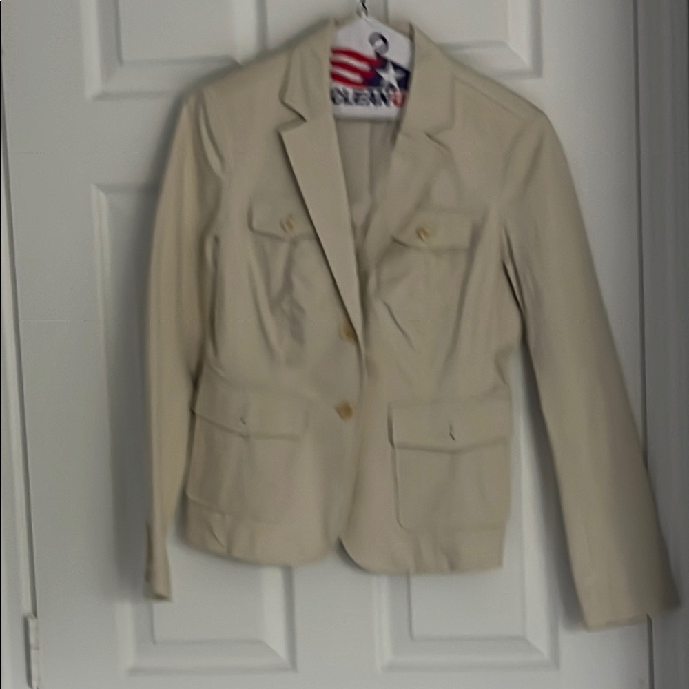 Victoria's Secret Cream Blazer Structured Tailoring